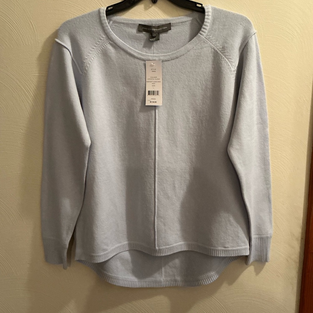 French Connection Light Blue Crew Neck Sweater